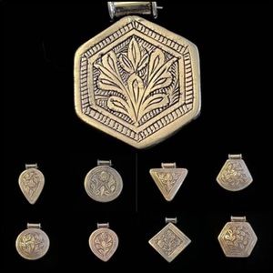 Hollow back silver pendants on choice!